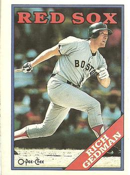 1988 O-Pee-Chee Baseball Cards 245     Rich Gedman